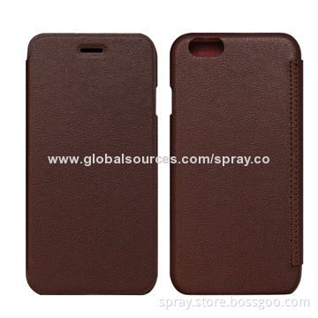 PU Leather Cases for iPhone 6, PC Holder Inside, Various Colors AvailableNew